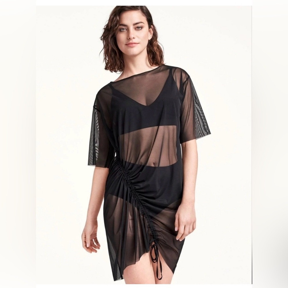 Wolford NWT Yoon Tulle Dress / Cover Up - Black size Small - Picture 5 of 9
